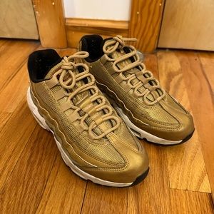 Nike Gold Air Max 95 Sneakers